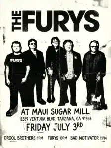 See The Furys live, Friday July 3 with Drool Brothers and Bad Motivator