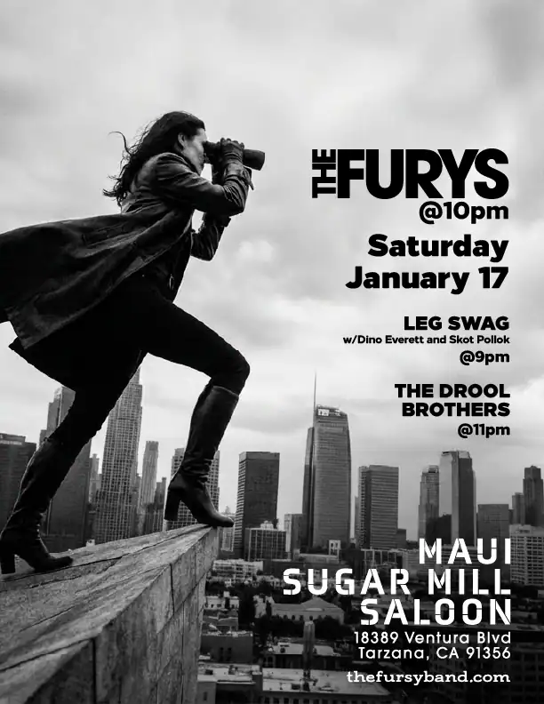 Flier: Jan 17, 2026 · Maui Sugar Mill Saloon, Tarzana