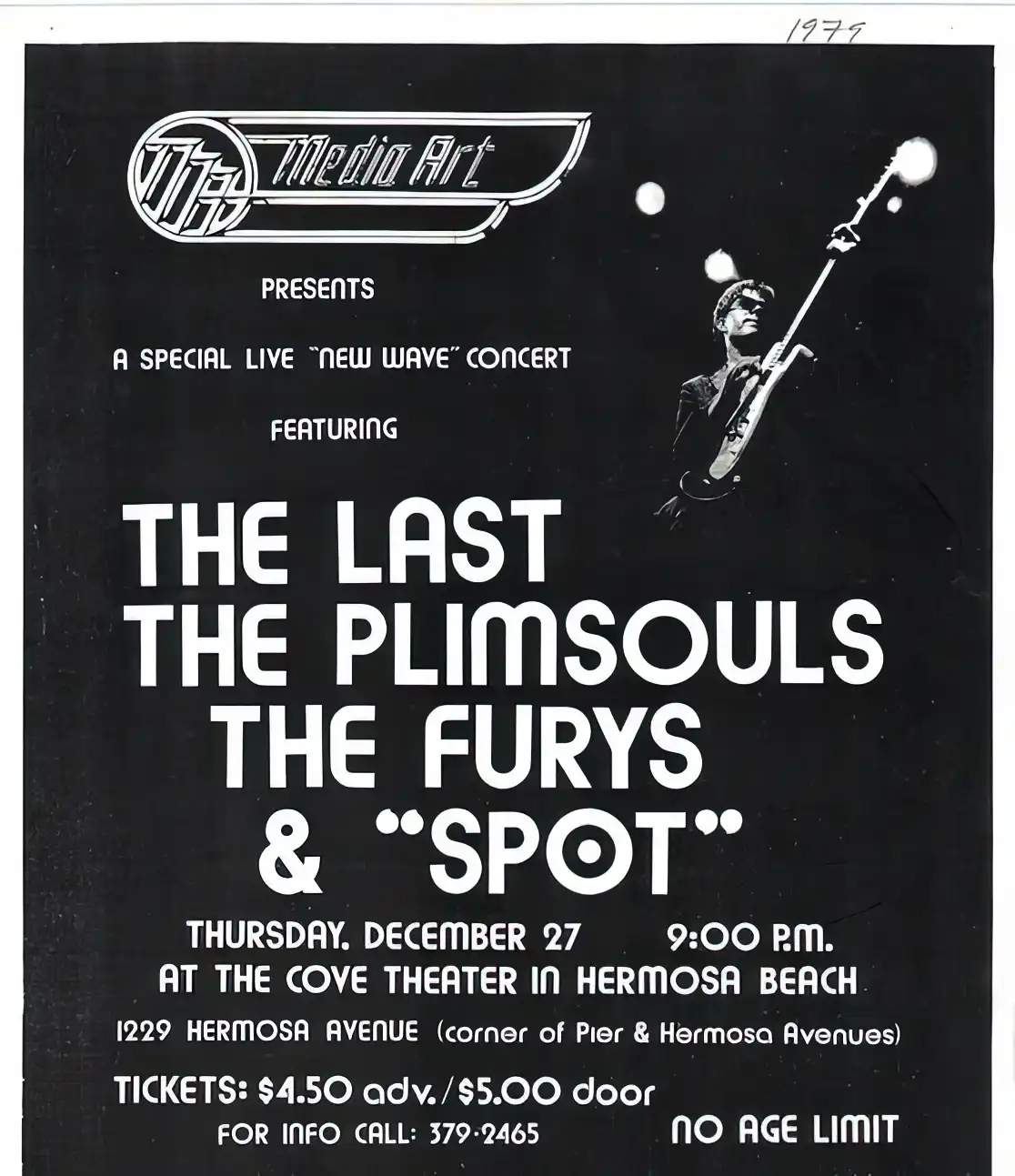 The Furys, the Plimsouls and The Last — flyer art by SPOT