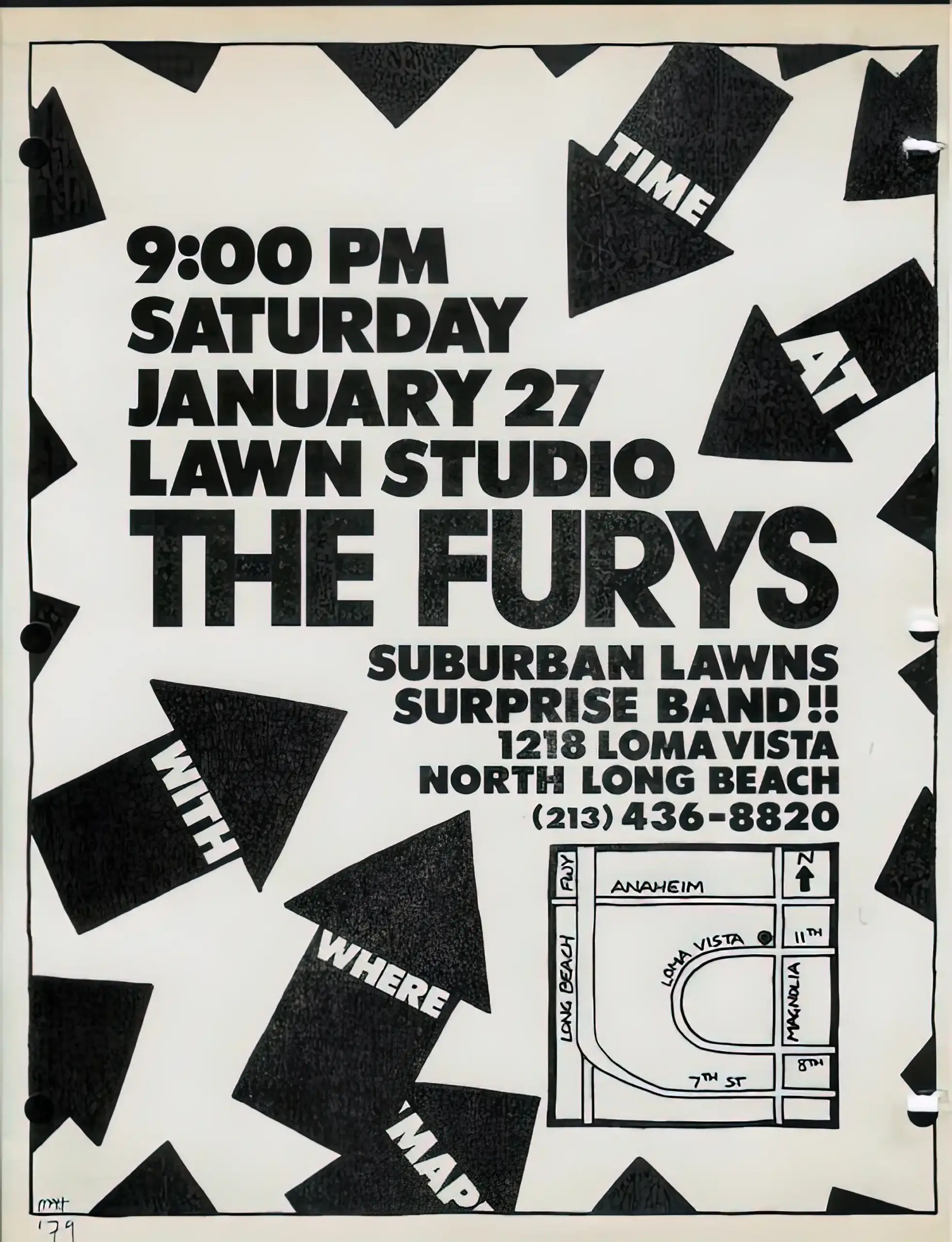 The Furys and Suburban Lawns at Lawn Studio, Long Beach