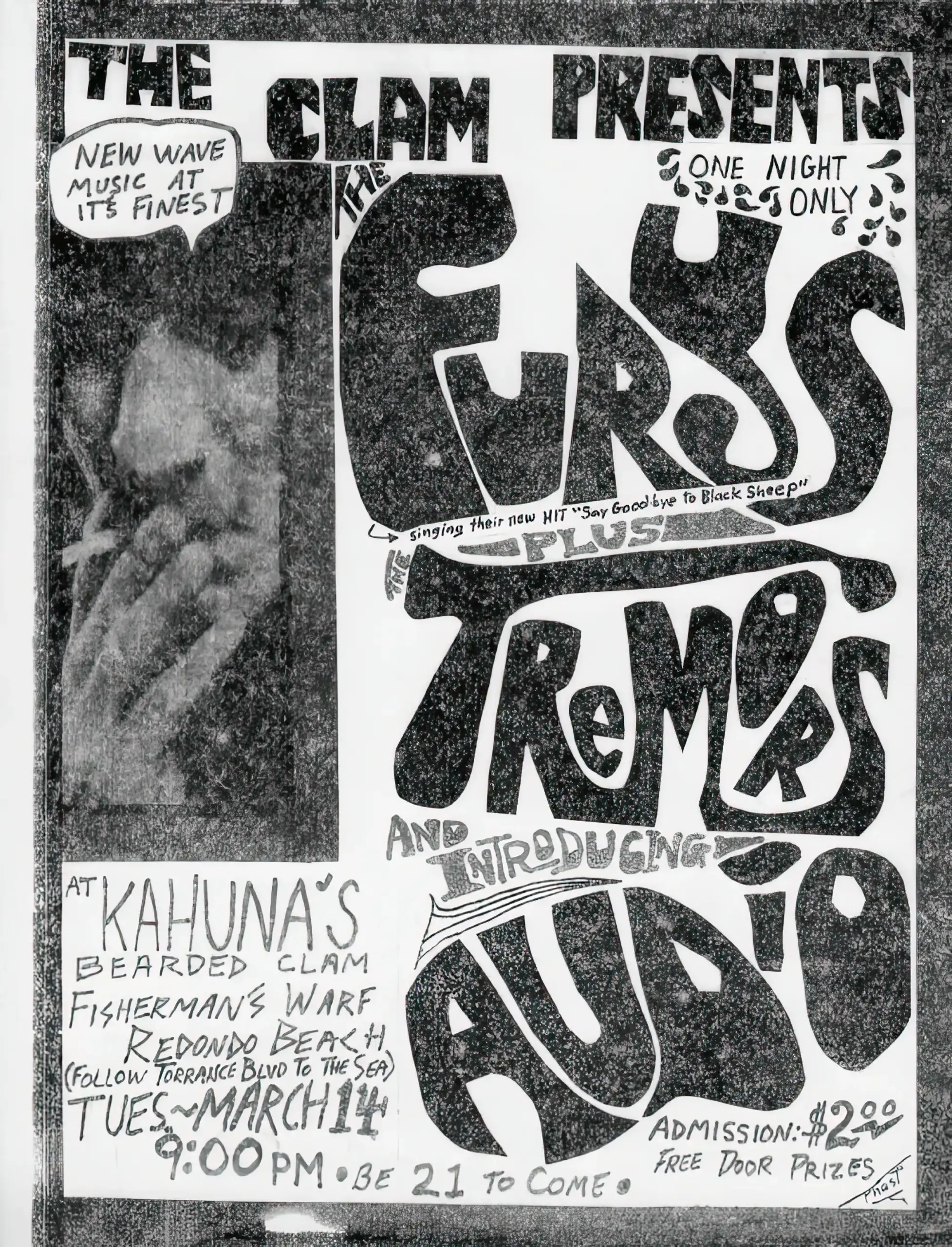 The Furys, Tremors and Audio at The Clam, Redondo Beach, March 14