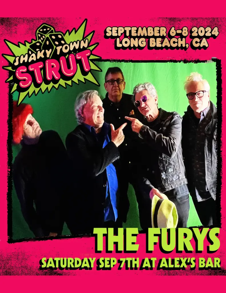 Shaky Town Strut flier, Alex’s Bar, Long Beach